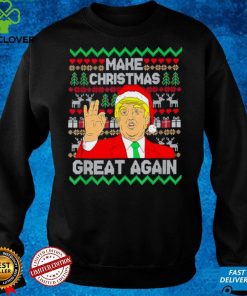 Official Make Christmas Great Again Support Trump Ugly Christmas T Shirt hoodie, Sweater