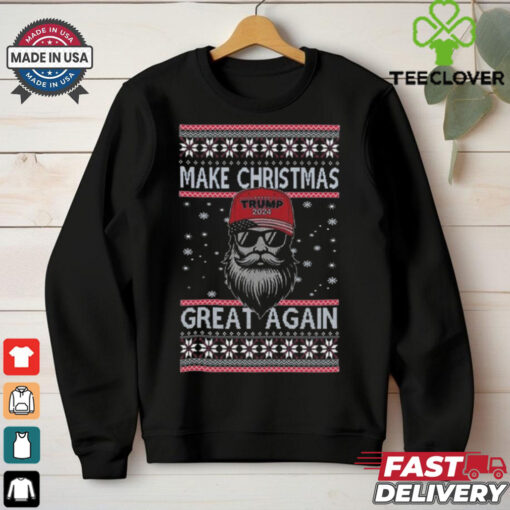 Official Make Christmas Great Again Trump Santa Claus Christmas Ugly 2024 Shirt