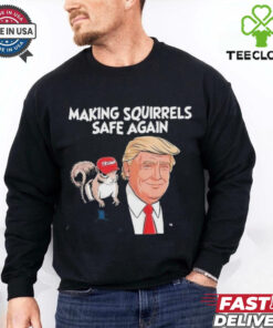 Official Make Squirrels Safe Again Trump 2024 Squirrels T Shirt