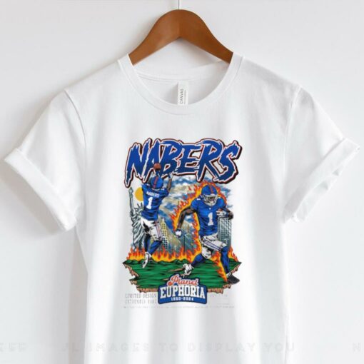 Official Malik Nabers New York Giants NFL Planet Euphoria Art t shirt