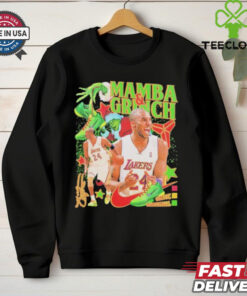 Official Mamba & Grinch Stole Christmas Kobe Bryant Christmas 2024 T shirt