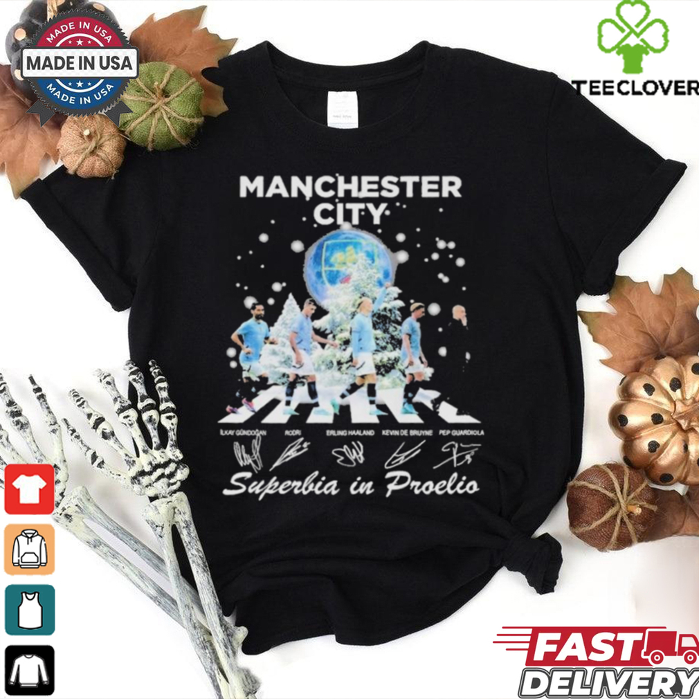 Official Manchester City 2024 Christmas Superbia In Proelio All Or Nothing T Shirt Official Manchester City 2024 Christmas Superbia In Proelio All Or Nothing T Shirt