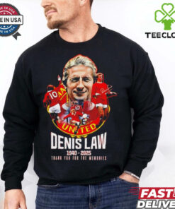 Official Manchester United Legendary Denis Law 1940 2025 Thank You for the Memories shirt