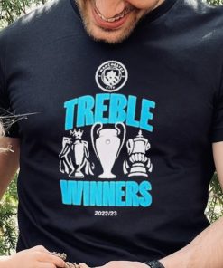 Official Manchester city treble winners 2023 T shirt