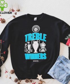Official Manchester city treble winners 2023 T shirt