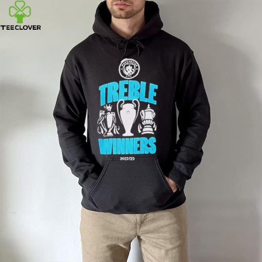 Official Manchester city treble winners 2023 T shirt