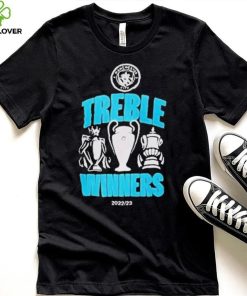 Official Manchester city treble winners 2023 T shirt