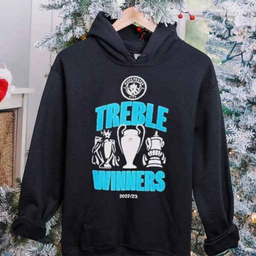 Official Manchester city treble winners 2023 T shirt