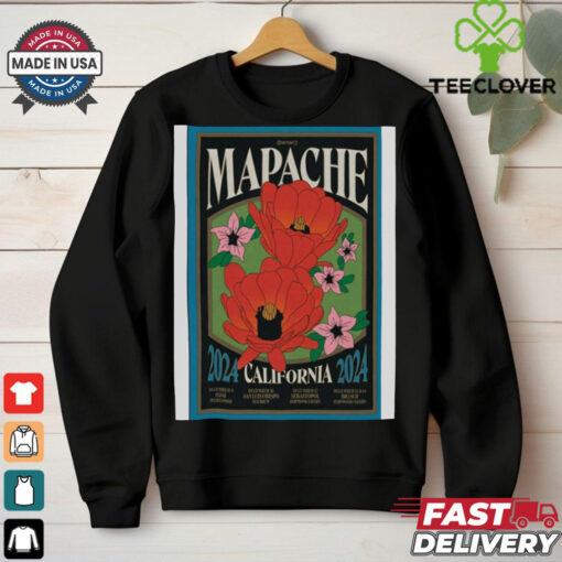 Official Mapache California December Shows 2024 Poster Shirt