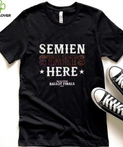 Official Marcus Semien Texas Rangers Starts Here 2024 All Star Ballot Finals Shirt