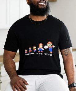Official Mario Survival Of The Fittest T Shirt 1 Official Mario Survival Of The Fittest T Shirt
