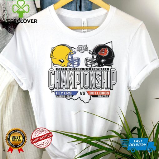 Official Marion Local Flyers Vs Bulldogs Dalton 2023 Division VII Football Championship Shirt