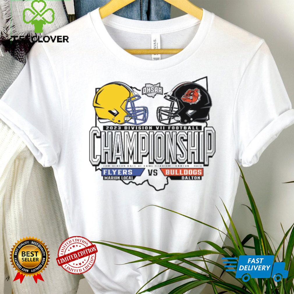 Official Marion Local Flyers Vs Bulldogs Dalton 2023 Division VII Football Championship Shirt Official Marion Local Flyers Vs Bulldogs Dalton 2023 Division VII Football Championship Shirt