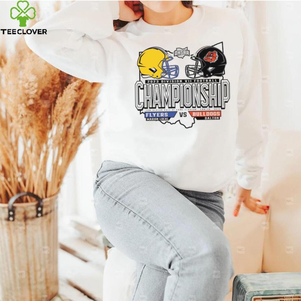Official Marion Local Flyers Vs Bulldogs Dalton 2023 Division VII Football Championship Shirt Official Marion Local Flyers Vs Bulldogs Dalton 2023 Division VII Football Championship Shirt