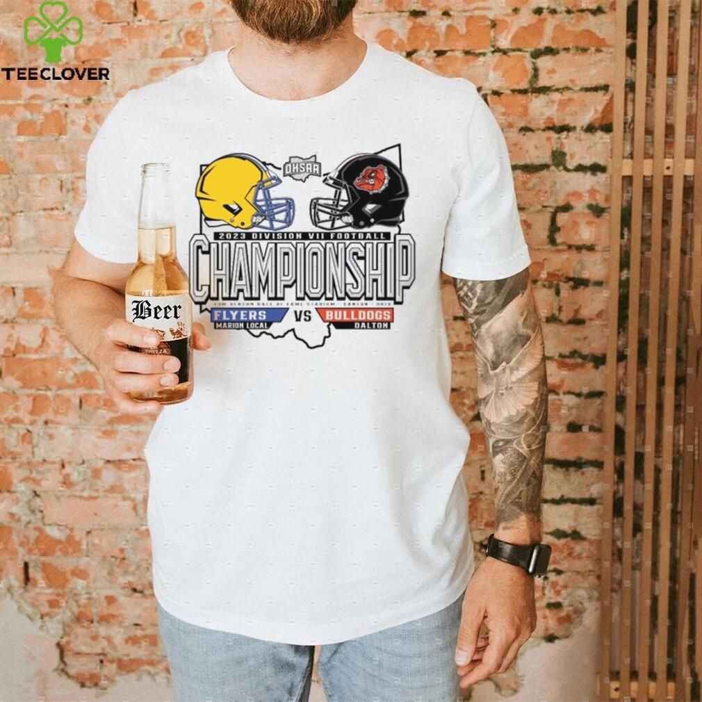 Official Marion Local Flyers Vs Bulldogs Dalton 2023 Division VII Football Championship Shirt Official Marion Local Flyers Vs Bulldogs Dalton 2023 Division VII Football Championship Shirt