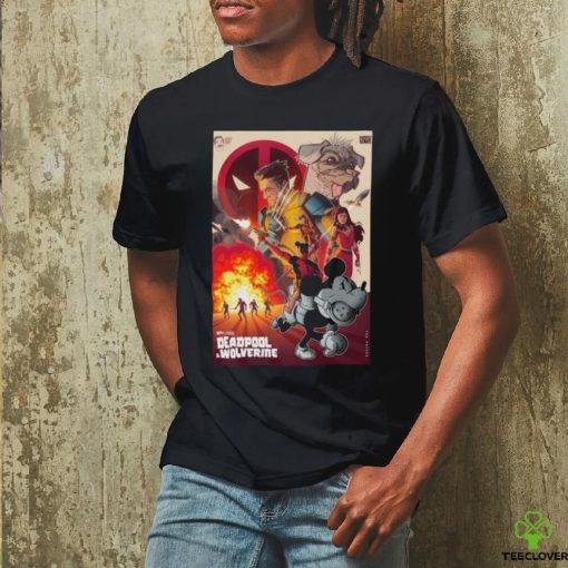Official Marvel Deadpool & Wolverine 2024 Poster Shirt