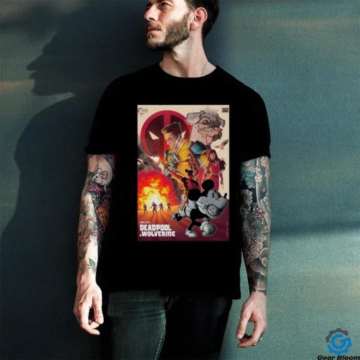 Official Marvel Deadpool & Wolverine 2024 Poster Shirt