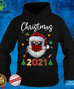 Official Matching Family Christmas 2021 Plaid Mask Rudolph Santa Sweater Shirt