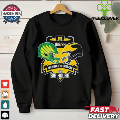 Official Matchup Michigan Wolverines vs Oregon Duck The Big House Nov 2 2024 t shirt