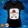 Official Math Gnome Buffalo Plaid Christmas Light Bleached Sweater Shirt