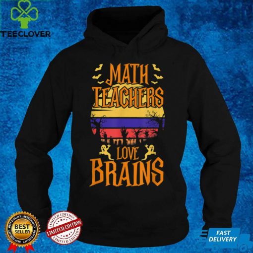 Official Math Teachers Love Brain Halloween Teacher Costume T Shirt