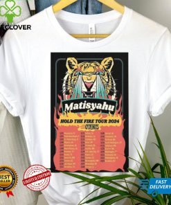 Official Matisyahu Hold The Fire Tour 2024 Poster Shirt