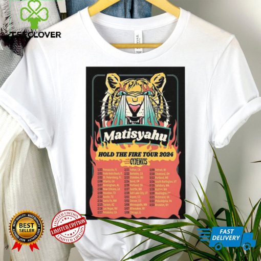 Official Matisyahu Hold The Fire Tour 2024 Poster Shirt