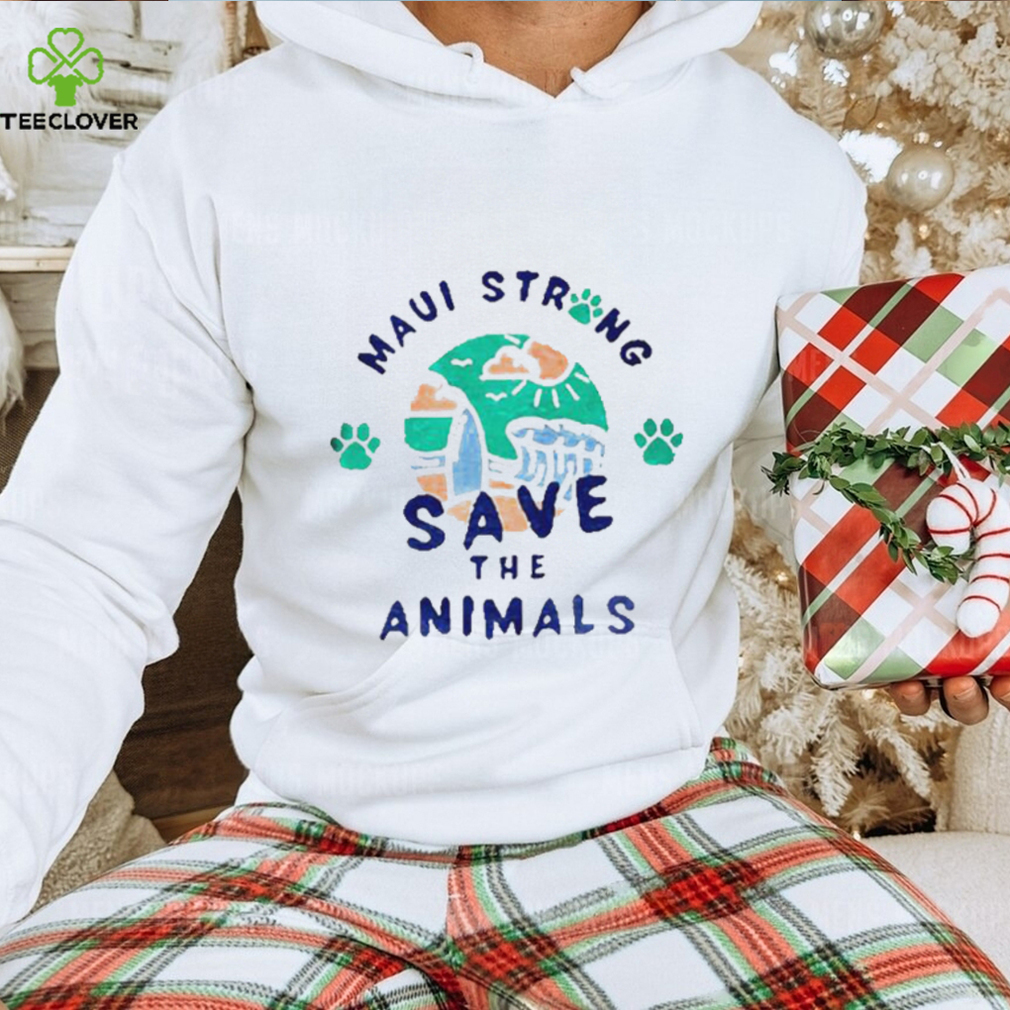 Official MauI strong save the animals T shirt