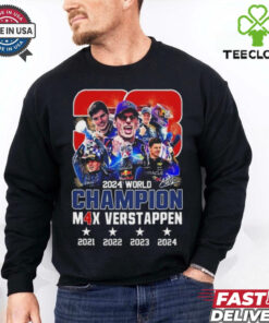 Official Max Verstappen Car Number 33 World Champion 2024 Signature Shirt