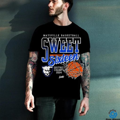 Official Maysville Basketball Sweet Sixteen District Champs 2024 shirt