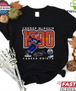 Official McDavid Edmonton Oilers 1,000 Career Points Shirt