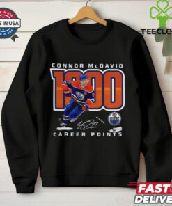 Official McDavid Edmonton Oilers 1,000 Career Points Shirt
