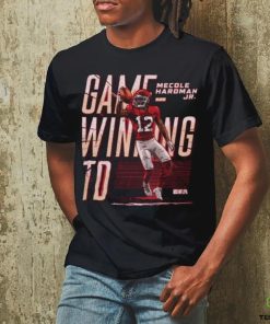 Official Mecole Hardman Jr. Kansas City Game Winning signature shirt