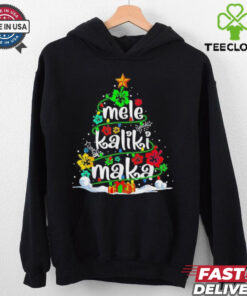 Official Mele Kalikimaka Tropical Christmas Hawaiian Santa Xmas Tree Christmas 2024 T shirt