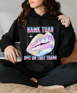 Official Meme Lips Hawk Tuah Spit On That Thang T Shirt