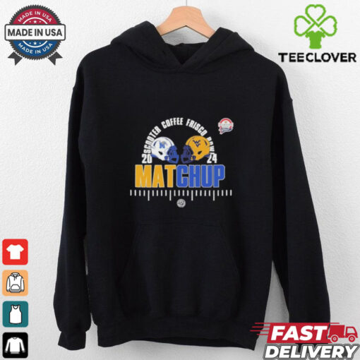 Official Memphis Tigers vs West Virginia Mountaineers 2024 Scooter’s Coffee Frisco Bowl On Matchup shirt