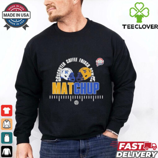 Official Memphis Tigers vs West Virginia Mountaineers 2024 Scooter’s Coffee Frisco Bowl On Matchup shirt