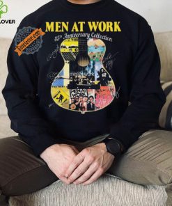 Official Men At Work Band 45th Anniversary Collection Signatures shirt