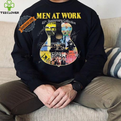 Official Men At Work Band 45th Anniversary Collection Signatures shirt