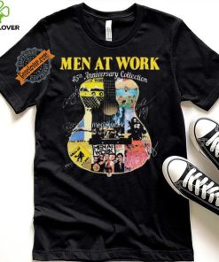 Official Men At Work Band 45th Anniversary Collection Signatures shirt