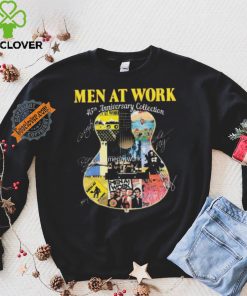 Official Men At Work Band 45th Anniversary Collection Signatures shirt