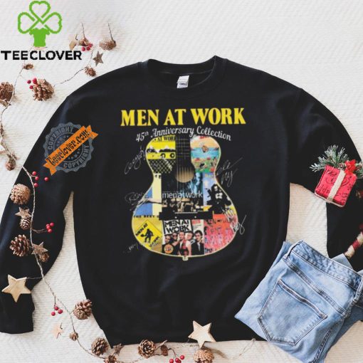 Official Men At Work Band 45th Anniversary Collection Signatures shirt