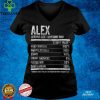 Official Mens Alex Nutrition Personalized Name Shirt Funny Name Facts Sweater Shirt