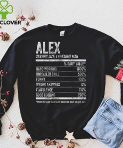 Official Mens Alex Nutrition Personalized Name Shirt Funny Name Facts Sweater Shirt