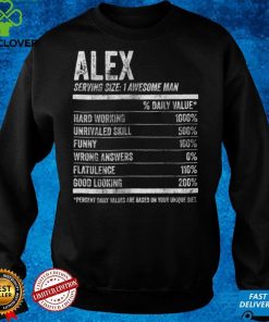 Official Mens Alex Nutrition Personalized Name Shirt Funny Name Facts Sweater Shirt