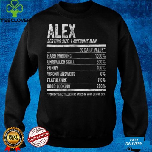 Official Mens Alex Nutrition Personalized Name Shirt Funny Name Facts Sweater Shirt