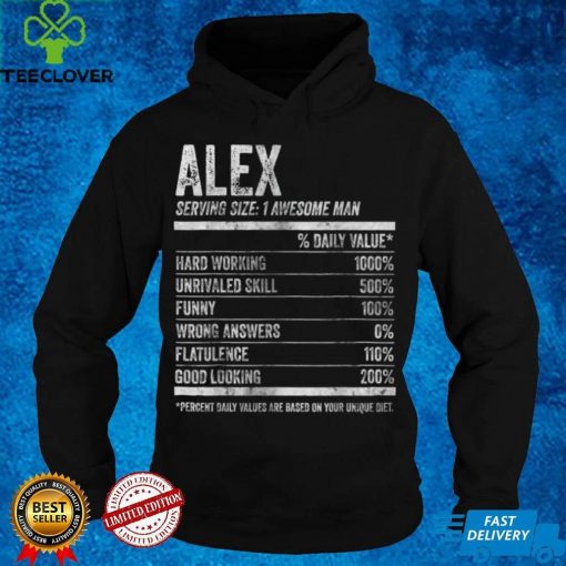 Official Mens Alex Nutrition Personalized Name Shirt Funny Name Facts Sweater Shirt