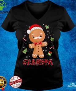 Official Mens Gingerbread Grandpa Buffalo Plaid Christmas Shirt Papa Sweater Shirt