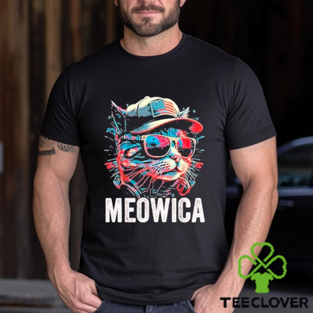Official Meowica 4th of July Cat American Flag America USA Shirt Official Meowica 4th of July Cat American Flag America USA Shirt
