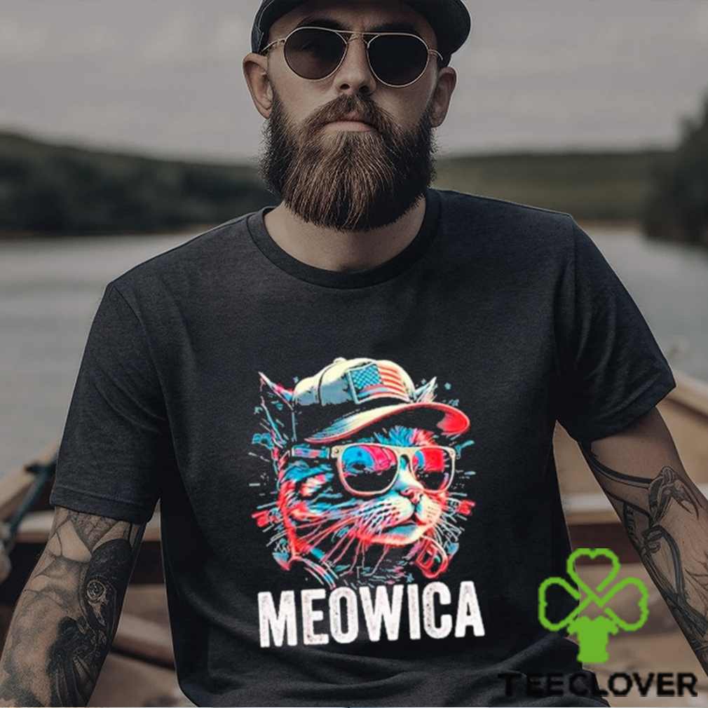 Official Meowica 4th of July Cat American Flag America USA Shirt Official Meowica 4th of July Cat American Flag America USA Shirt